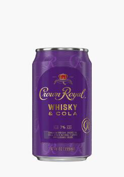 Crown Royal Whisky - Whiskey &amp; Cola 4pk Can