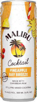 Malibu Cocktail - Pineapple Bay Breeze 4pk Can