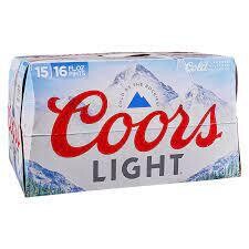 Coors Light 15pk Aluminum Bottle