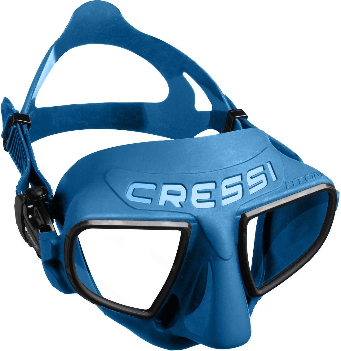 Cressi Atom Mask, Color: Blue Metal/Black