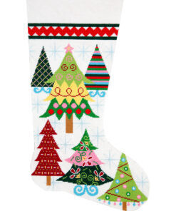 6208: Merry Christmas Trees Stocking
