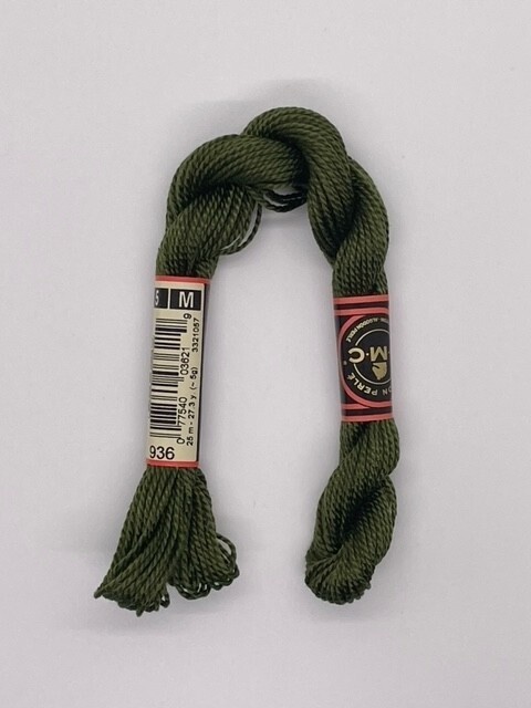 DMC5 936: Very Dark Avocado Green