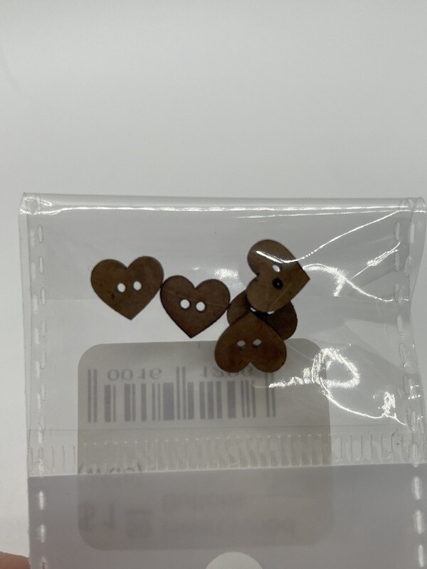 Heart Wood Buttons (wide)