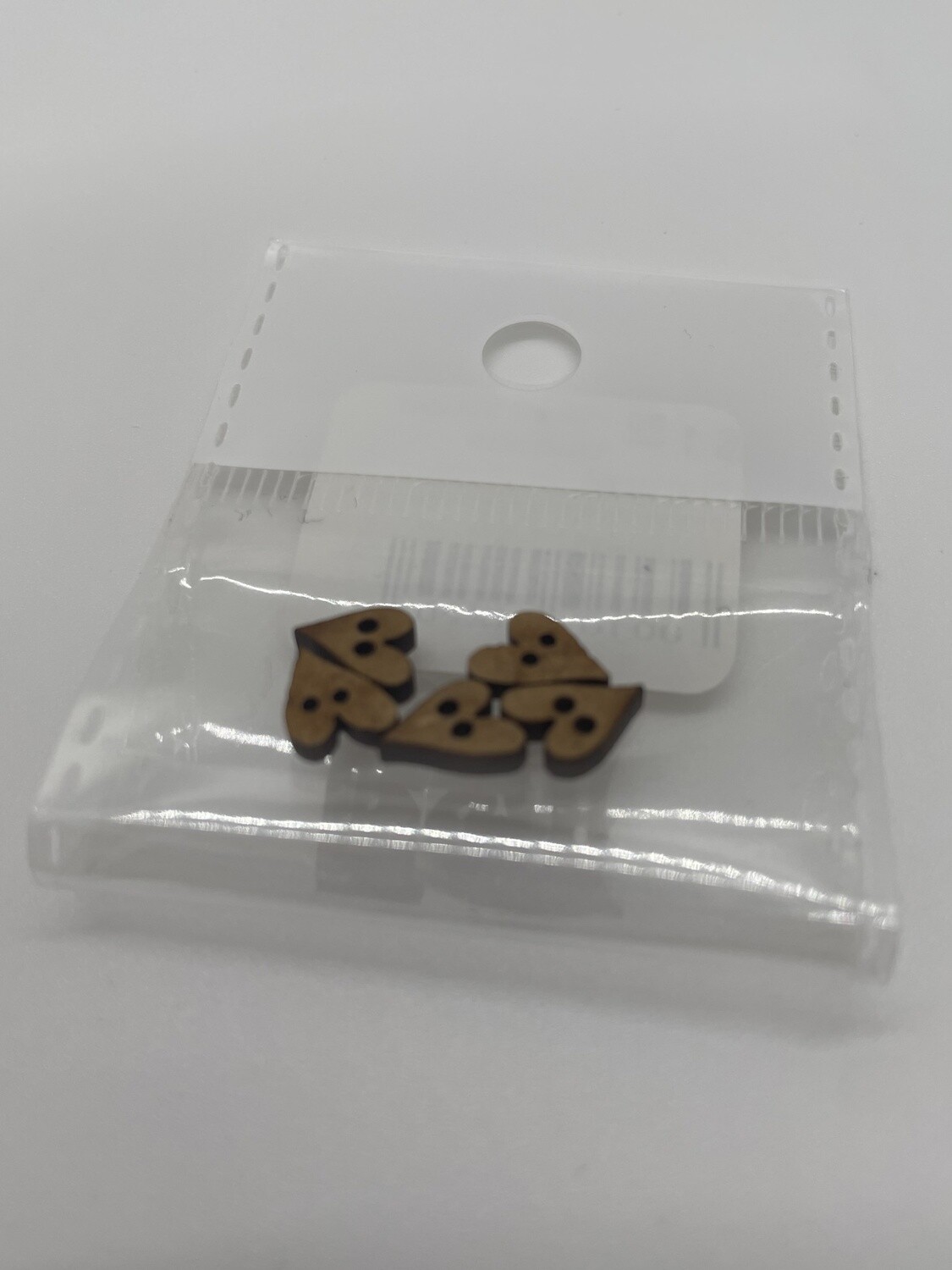 Heart Wood Buttons (Narrow)