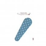 EMA-3-18 Aqua Polka Dot Scissor Sheath-Lg