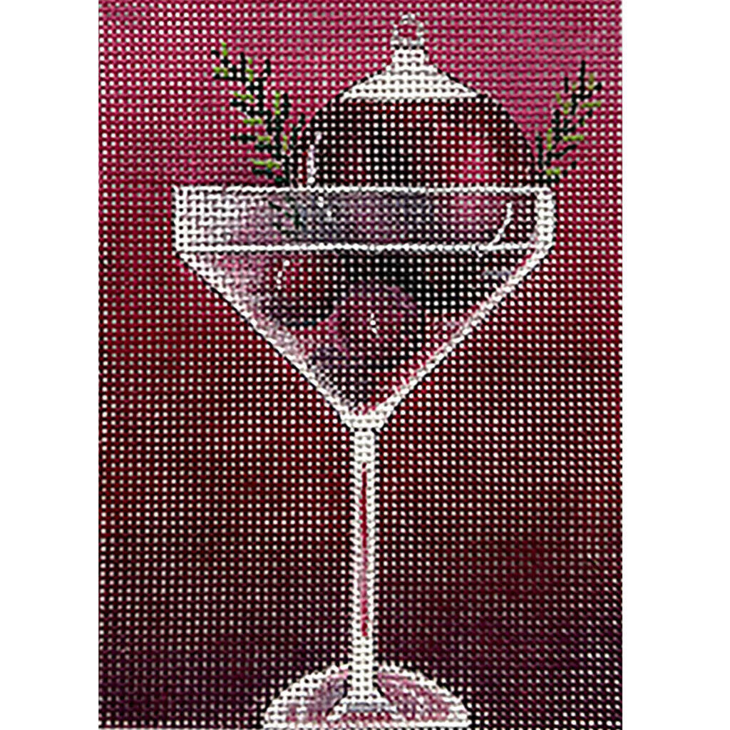 4389: Ornament in Martini Glass