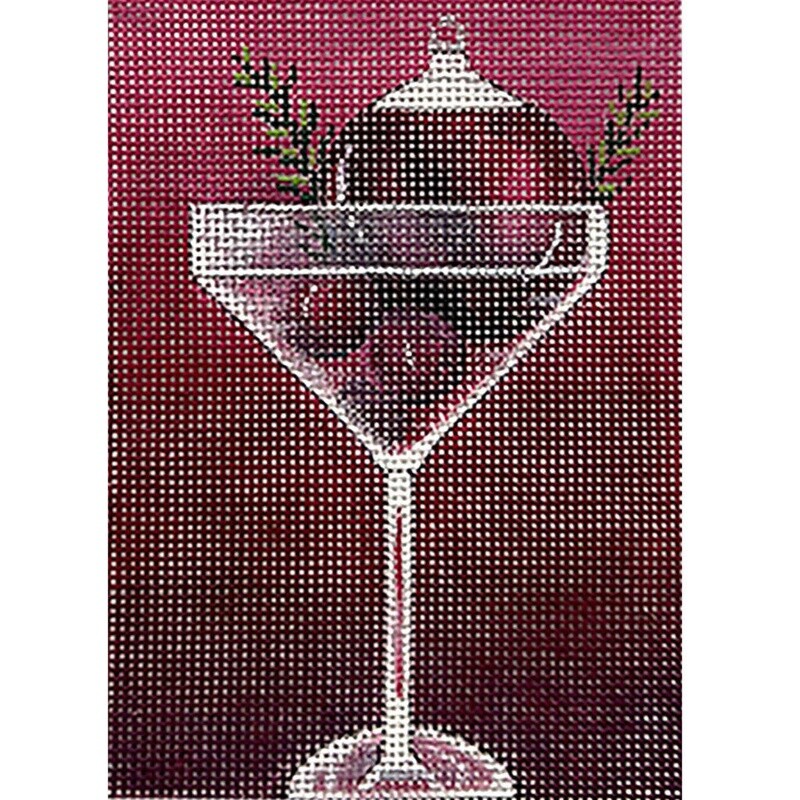 4389: Ornament in Martini Glass
