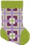 ASIT191: Pink Stocking with Green Trim