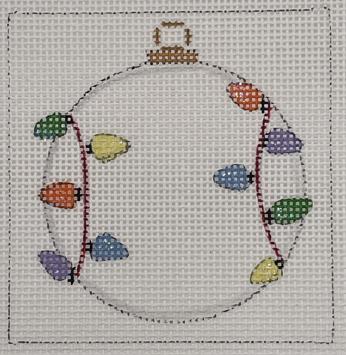 X522: Baseball with Lights Ornament
