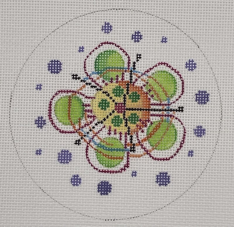 PS23A: MultiColored Flower Round