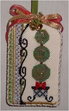 SMF: Joy Tree Tag w/ Stitch Guide (18 ct)