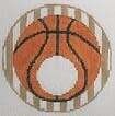 RD106: Basketball w/ Gold and White Stripes