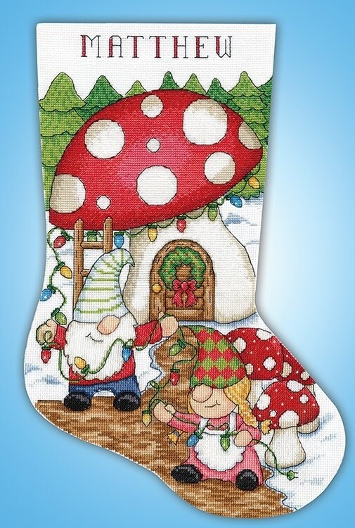 6864: Gnomes Stocking Kit (17")