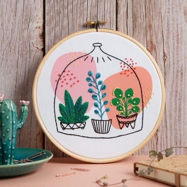 Glass Garden Embroidery Kit