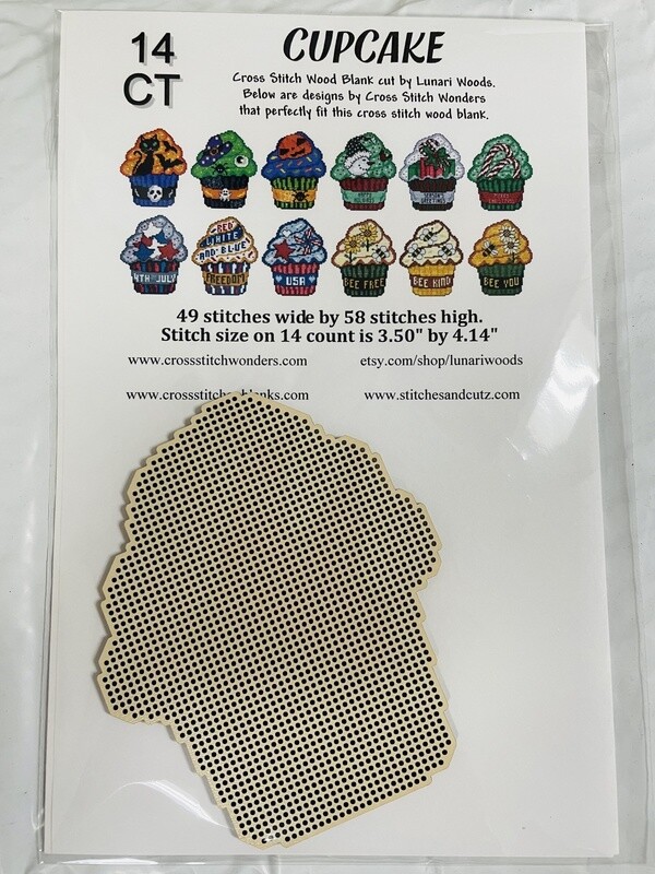 Cupcake Wood Blank (14 Ct)