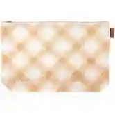 Plaid Mesh Bag: 13"x10.5" (Burlap)