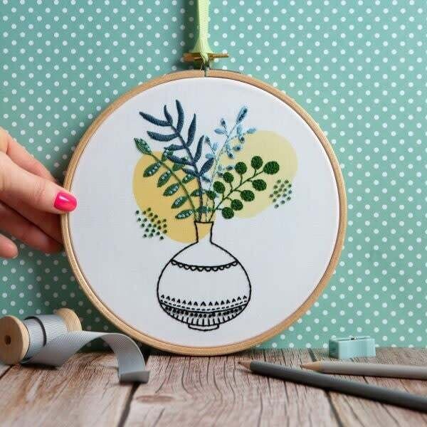 Green Fingers Embroidery Kit