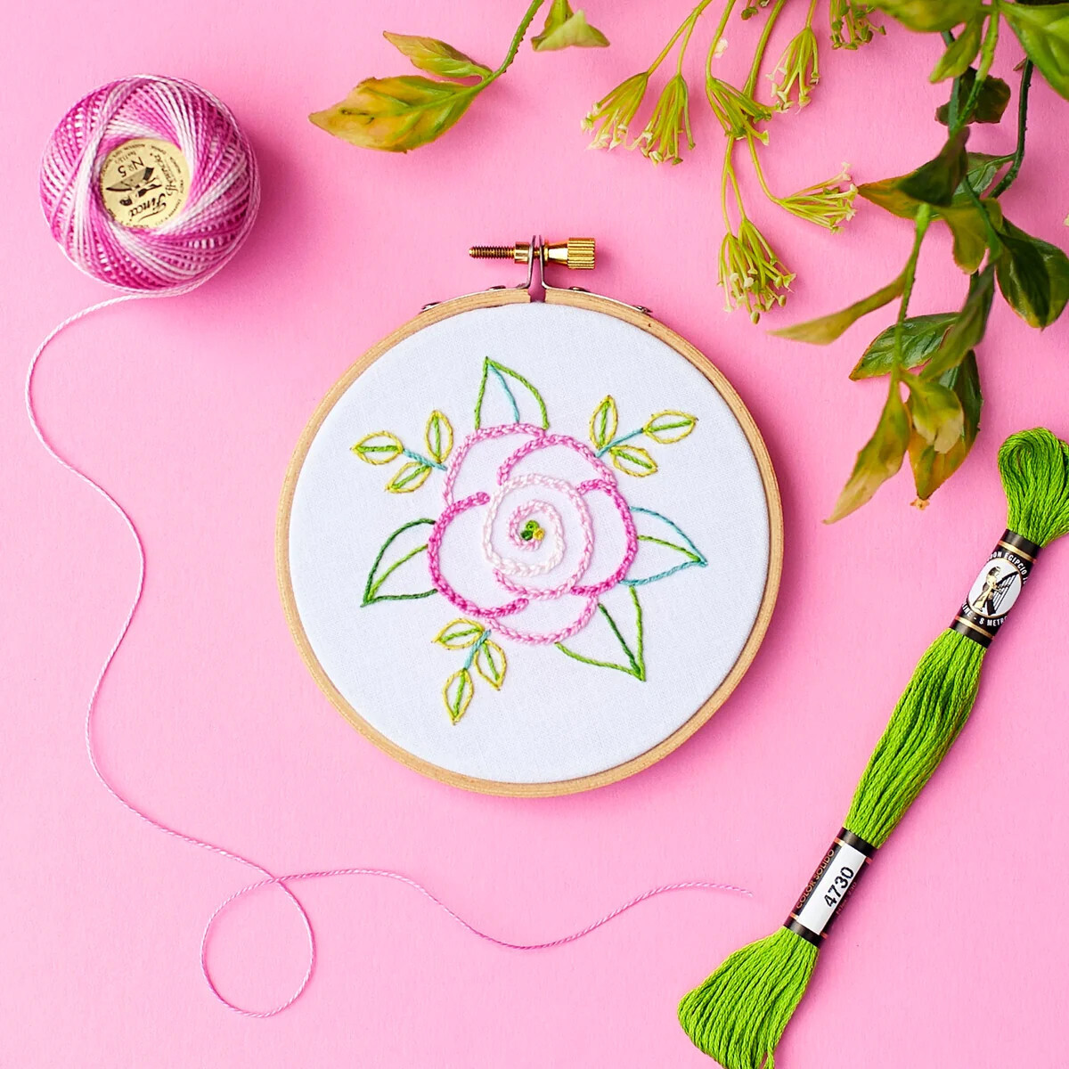 EK005: Summer Rose Embroidery Kit