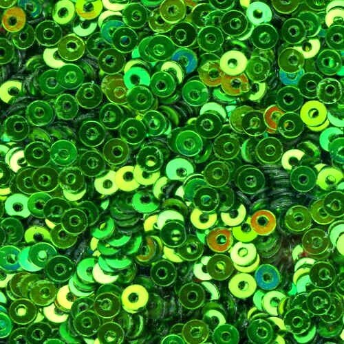 3mm Flat Metallic: Kelly Green