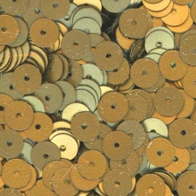 6mm Flat Satin: Gold