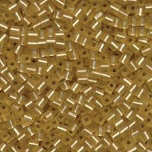 3mm Cube Bead-3F - Matte S/L Gold
