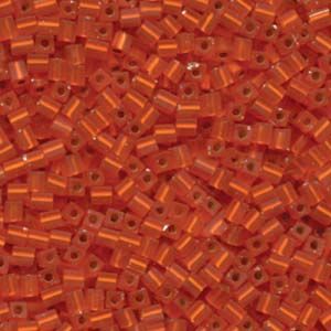 3mm Cube Bead-8F - Matte S/L Orange
