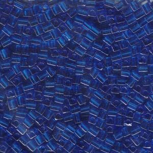 3mm Cube Bead-149 - Trans Capri Blue