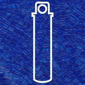 3mm Cube Bead-150 - Trans Sapphire Blue