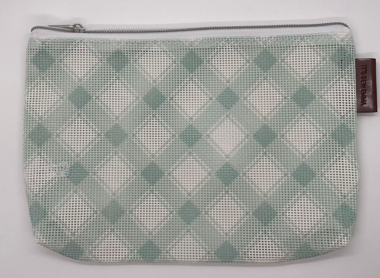 Plaid Mesh Bag: 6"x9" (Misty)