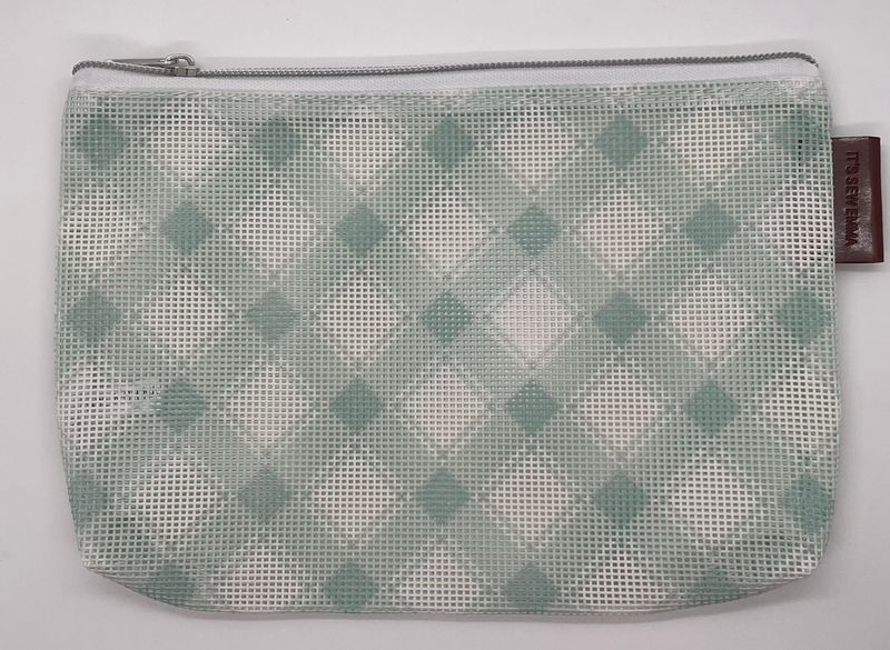 Plaid Mesh Bag: 6"x9" (Misty)
