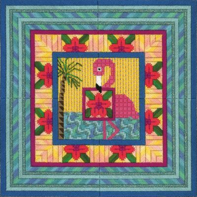 Quilted Flamingo