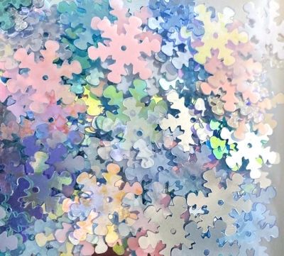 10mm Mixed Colors Snowflakes