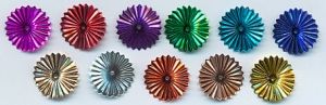 16mm Metallic Sunburst: Mixed Colors
