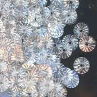 6mm Embossed Circle: Moonshine