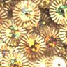 10mm Crimped Disc: Gold Halogram