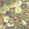 7mm Metallic Flowers: Gold