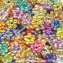 5mm Crystal Iris Flowers: Mixed Colors