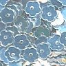 7mm Metallic Flowers: Silver