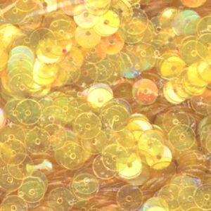 6mm Flat Iridescent: Lemon Yellow
