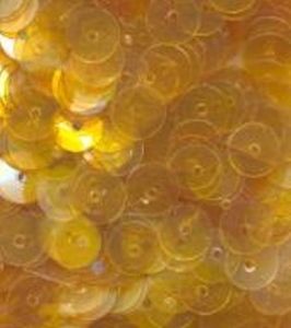 6mm Flat Iridescent: Golden Yellow