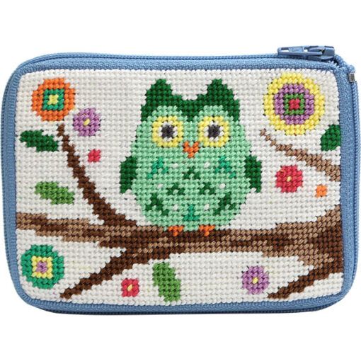 SZ205: Owl on Branch Coin Purse