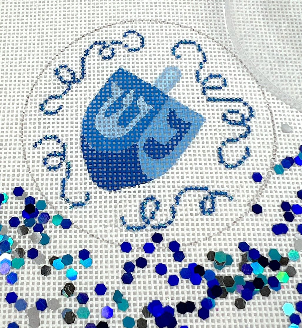JMD-06: Dreidel Domed Ornament