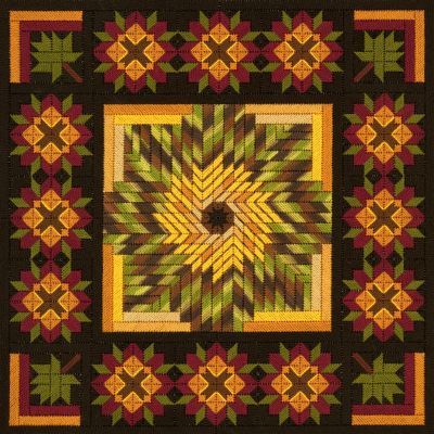 Log Cabin Sunflower