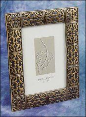 Brass/Black Rectangle Frame: 2"x3"