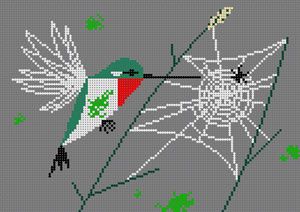 HC-R475: Ruby Throated Hummingbird