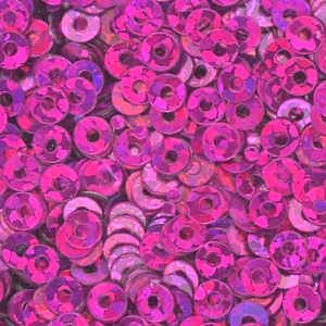 3mm Flat Hologram: Rose Pink