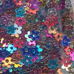3mm Flat Metallic Flower: Mix Colors