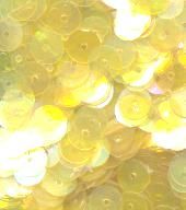 6mm Flat Iridescent: Lt. Lemon Yellow