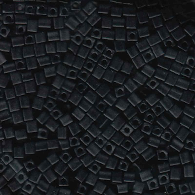 3mm Cube Bead-401F - Black