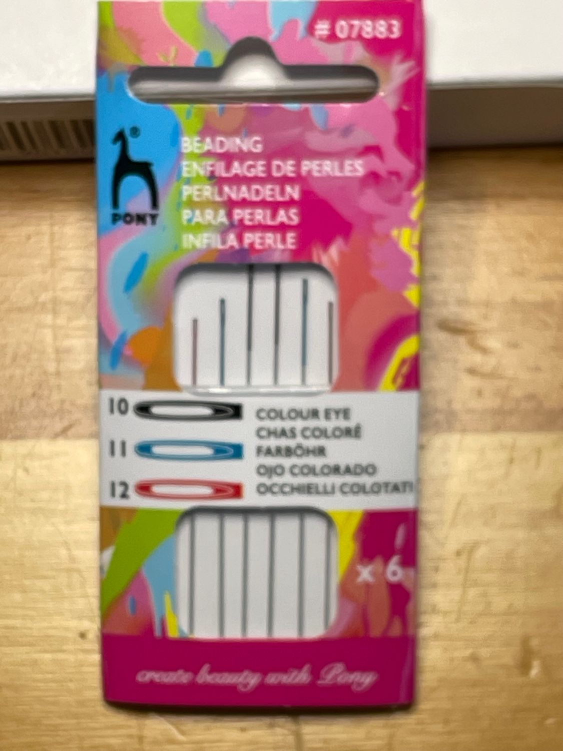 Pony Assorted Beading Needles: Size 10-11-12